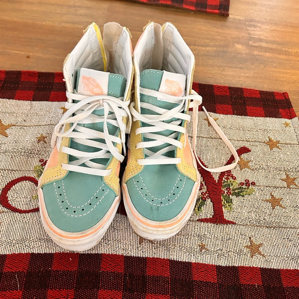 Girls Multi Color Vans